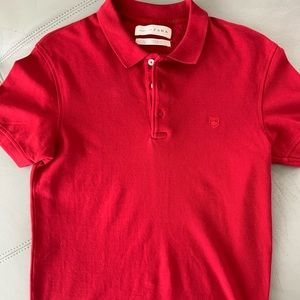 Red ZARA polo